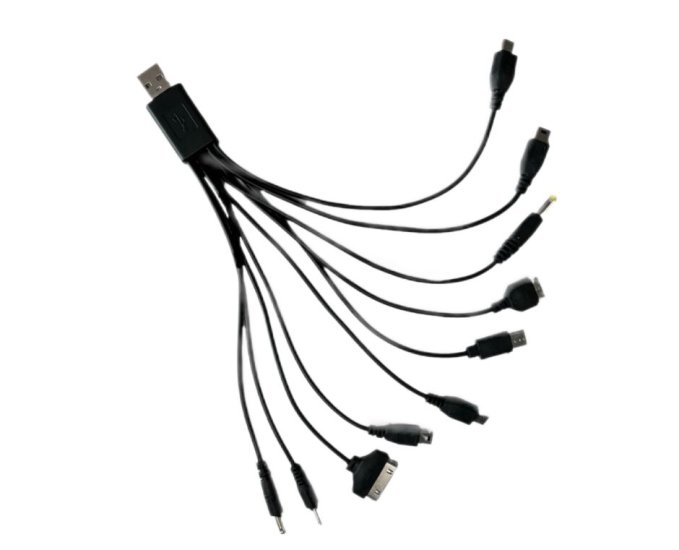 (image for) 10-in-1 USB Type-C Ladekabel mit mehreren Anschlüssen