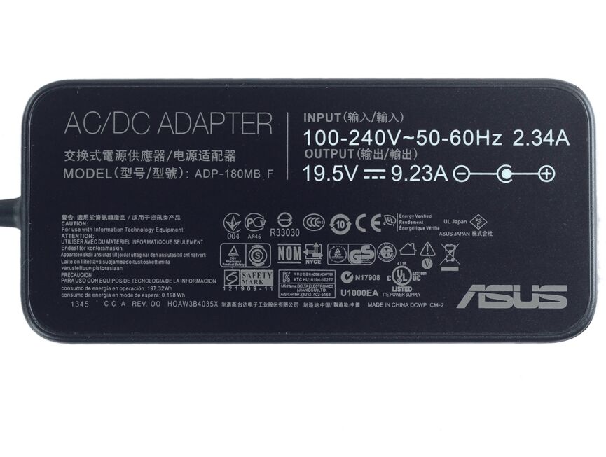 (image for) Original 19.5V 9.23A 180W Asus 0A001-00260100 Netzteil Ladegerät + Ladekabel