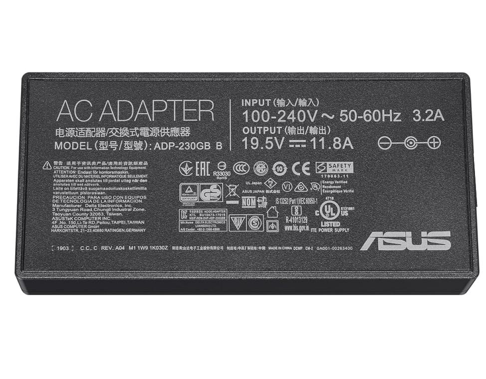 230W 19.5V 11.8A Original Asus 0A001-00391900(6.0mm * 3.7mm) Netzteil Ladegerät + Ladekabel (image for) 230W 19.5V 11.8A Original Asus 0A001-00391900(6.0mm * 3.7mm) Netzteil Ladegerät + Ladekabel