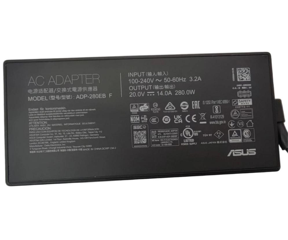 280W 20V 14A Original Asus ROG Strix G16 G615JH Netzteil Ladegerät + Ladekabel (image for) 280W 20V 14A Original Asus ROG Strix G16 G615JH Netzteil Ladegerät + Ladekabel