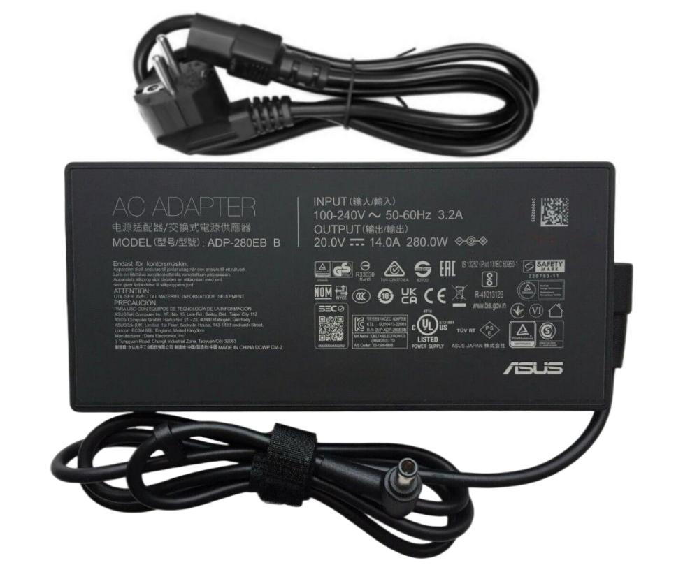 (image for) Original 20V 14A 280W Asus 0A001-00801700 Netzteil Ladegerät + Ladekabel