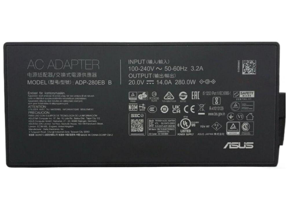 (image for) Original 20V 14A 280W Asus ROG G703GI-E5071T Netzteil Ladegerät + Ladekabel