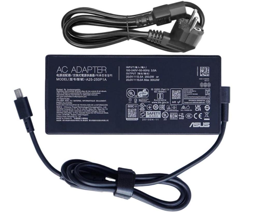 (image for) Original 250W/300W Asus A25-250P1A Rectangle Conn Netzteil Ladegerät + Ladekabel