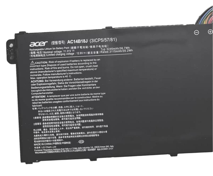 (image for) 36Wh 3220mAh 3-Zellen Original Akku Acer 3ICP5/57/81