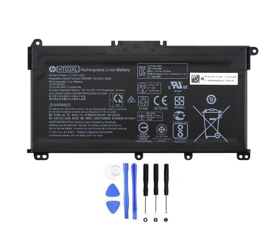 (image for) 3470mAh 41.9Wh Original Akku für HP 14s-fq1005ur 14s-fq1067AU