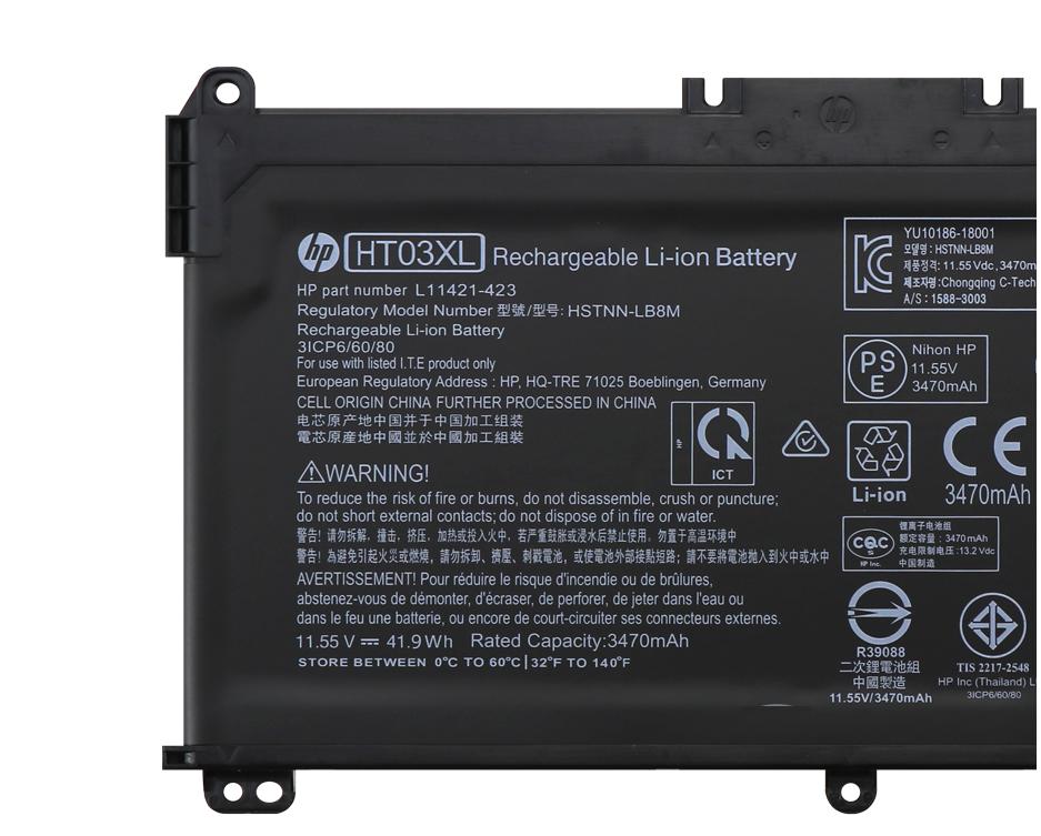 3470mAh 41.9Wh Original Akku für HP 14s-fq1006AU 14s-fq1068AU (image for) 3470mAh 41.9Wh Original Akku für HP 14s-fq1006AU 14s-fq1068AU