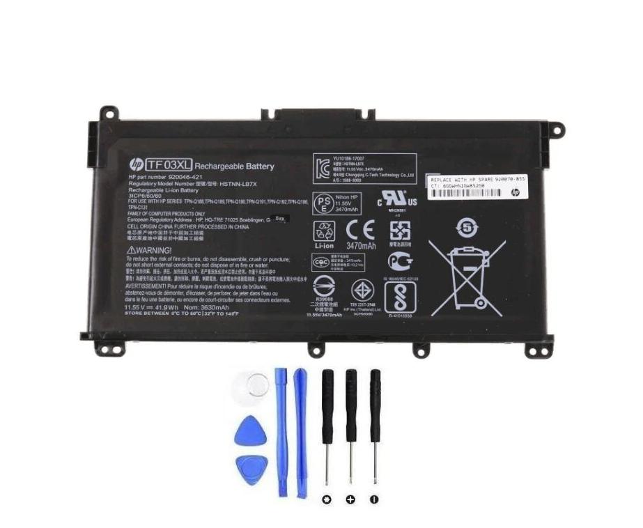 (image for) Original 3-Zellen 3630mAh 41.9Wh Akku HP 14-bp000 14-bp100 14s-be100