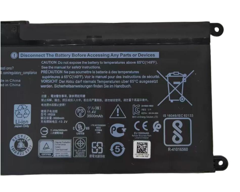 Original 3-Zellen 3500mAh 42Wh Akku Dell Inspiron 5588 (image for) Original 3-Zellen 3500mAh 42Wh Akku Dell Inspiron 5588