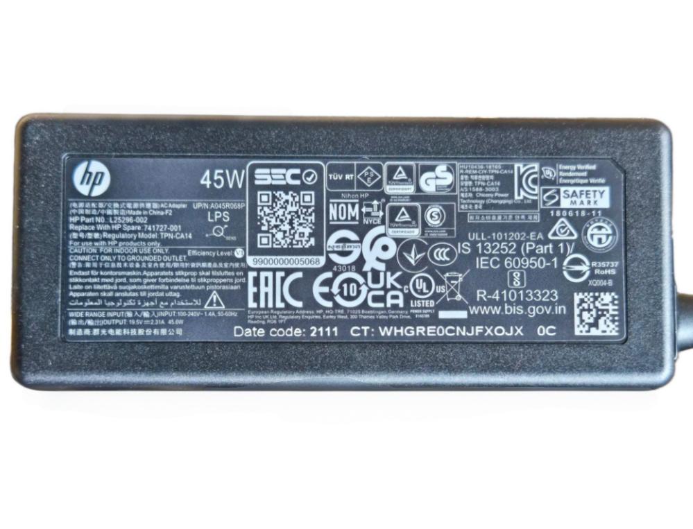Original 45W 19.5V 2.31A HP 240 G4 246 G4 Notebook PC Netzteil Ladegerät + Ladekabel (image for) Original 45W 19.5V 2.31A HP 240 G4 246 G4 Notebook PC Netzteil Ladegerät + Ladekabel