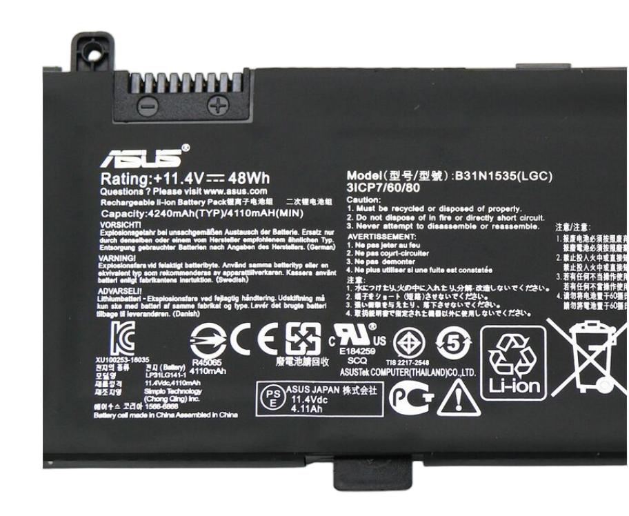4110mAh 48Wh 3 Zellen Original Akku für Asus ZenBook UX310UA-FB404T (image for) 4110mAh 48Wh 3 Zellen Original Akku für Asus ZenBook UX310UA-FB404T