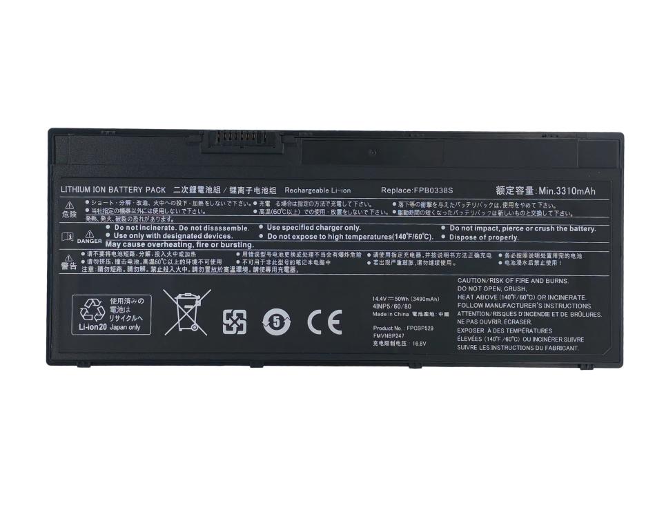 (image for) 4-Zellen 50Wh 3490mAh Original Akku Fujitsu CP721834-01 CP734928-01