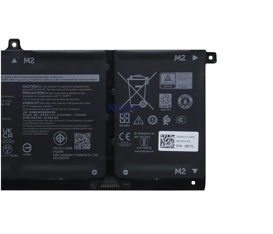 Original 4-Zellen 3530mAh 53Wh Akku Dell 9077G 09077G (image for) Original 4-Zellen 3530mAh 53Wh Akku Dell 9077G 09077G