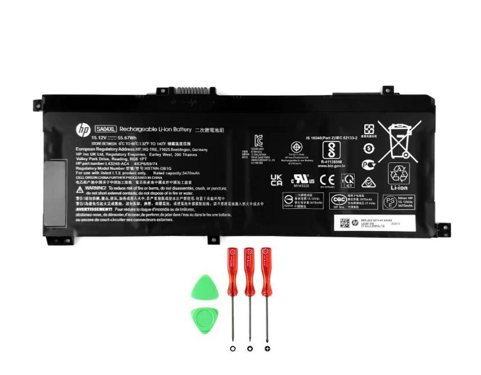 (image for) Original 4 Zellen 3470mAh 55.67Wh Akku HP Envy 15-dr0005ng 15-dr0006ng 15-dr0008ca