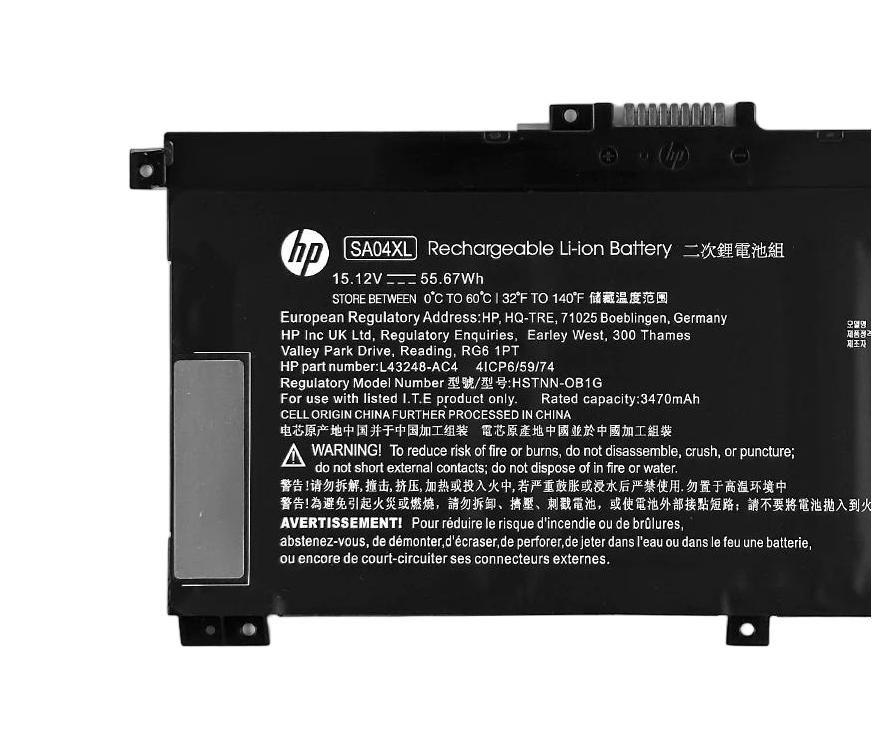 Original 4 Zellen 3470mAh 55.67Wh Akku HP Envy 17-CG1002UR 17-CG1003UR (image for) Original 4 Zellen 3470mAh 55.67Wh Akku HP Envy 17-CG1002UR 17-CG1003UR