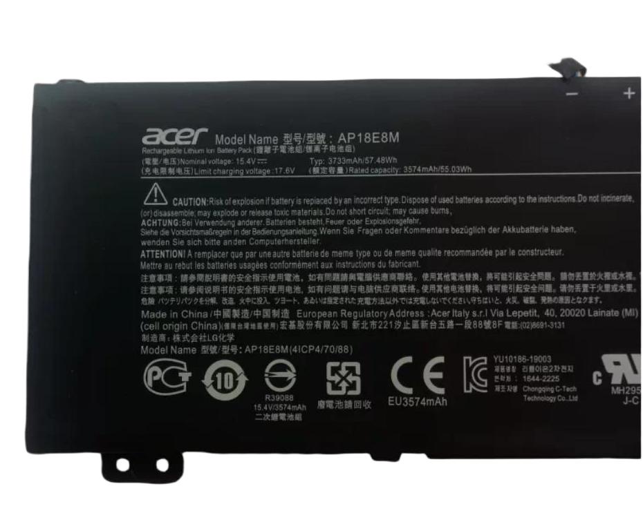3 Zellen 3733mAh 57.48Wh Akku für Acer Aspire 7 A715-74G-524J NH.Q55CF.00A (image for) 3 Zellen 3733mAh 57.48Wh Akku für Acer Aspire 7 A715-74G-524J NH.Q55CF.00A
