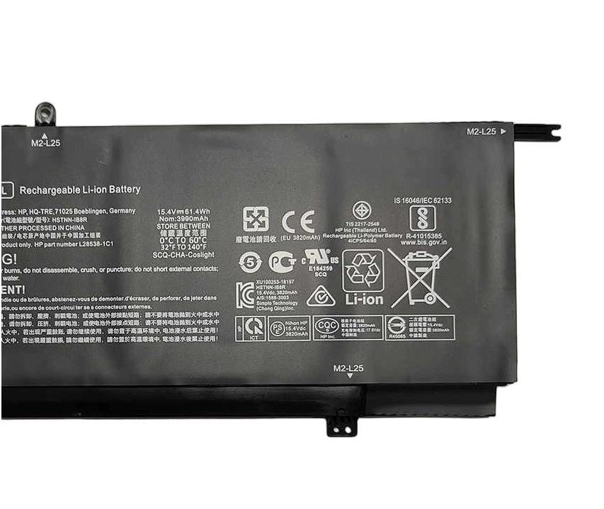 (image for) Original 4-Zellen 3990mAh 61.4Wh Akku HP L28538-1C1 L28538-1C2 L28538-AC1