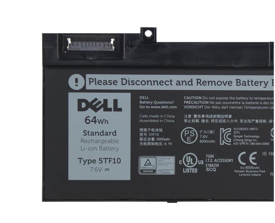 Original 4-Zellen 8000mAh 64Wh Dell Precision 7530 130N7 Akku (image for) Original 4-Zellen 8000mAh 64Wh Dell Precision 7530 130N7 Akku