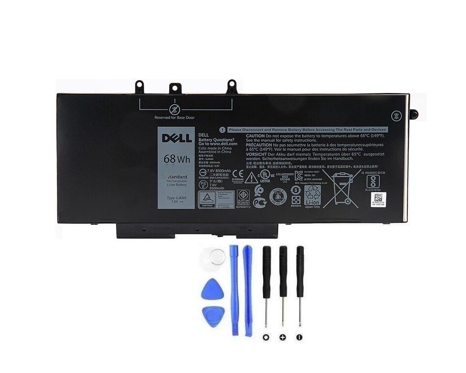 (image for) Original 4-Zellen 8500mAh 68Wh Akku Dell 00JWGP 03VC9Y 05YHR4