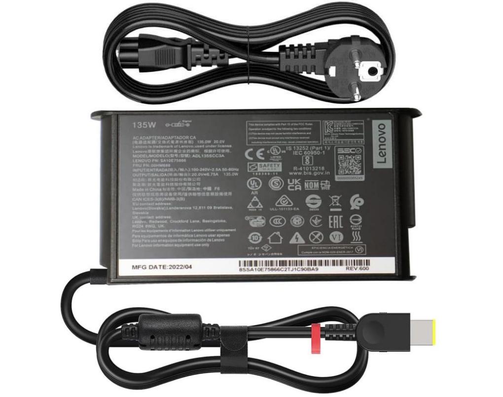 (image for) 20V 6.75A 135W Original Lenovo 00HM686 Netzteil Ladegerät + Ladekabel