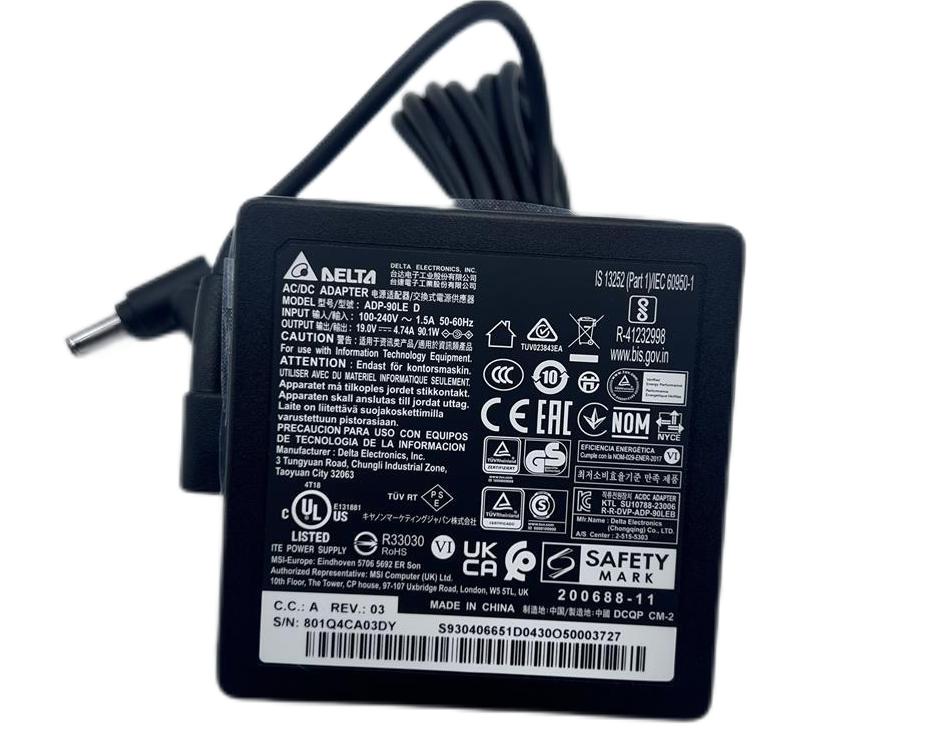 Original 90W 19V 4.74A MSI A4000-092US A5000 Netzteil Ladegerät + Ladekabel (image for) Original 90W 19V 4.74A MSI A4000-092US A5000 Netzteil Ladegerät + Ladekabel